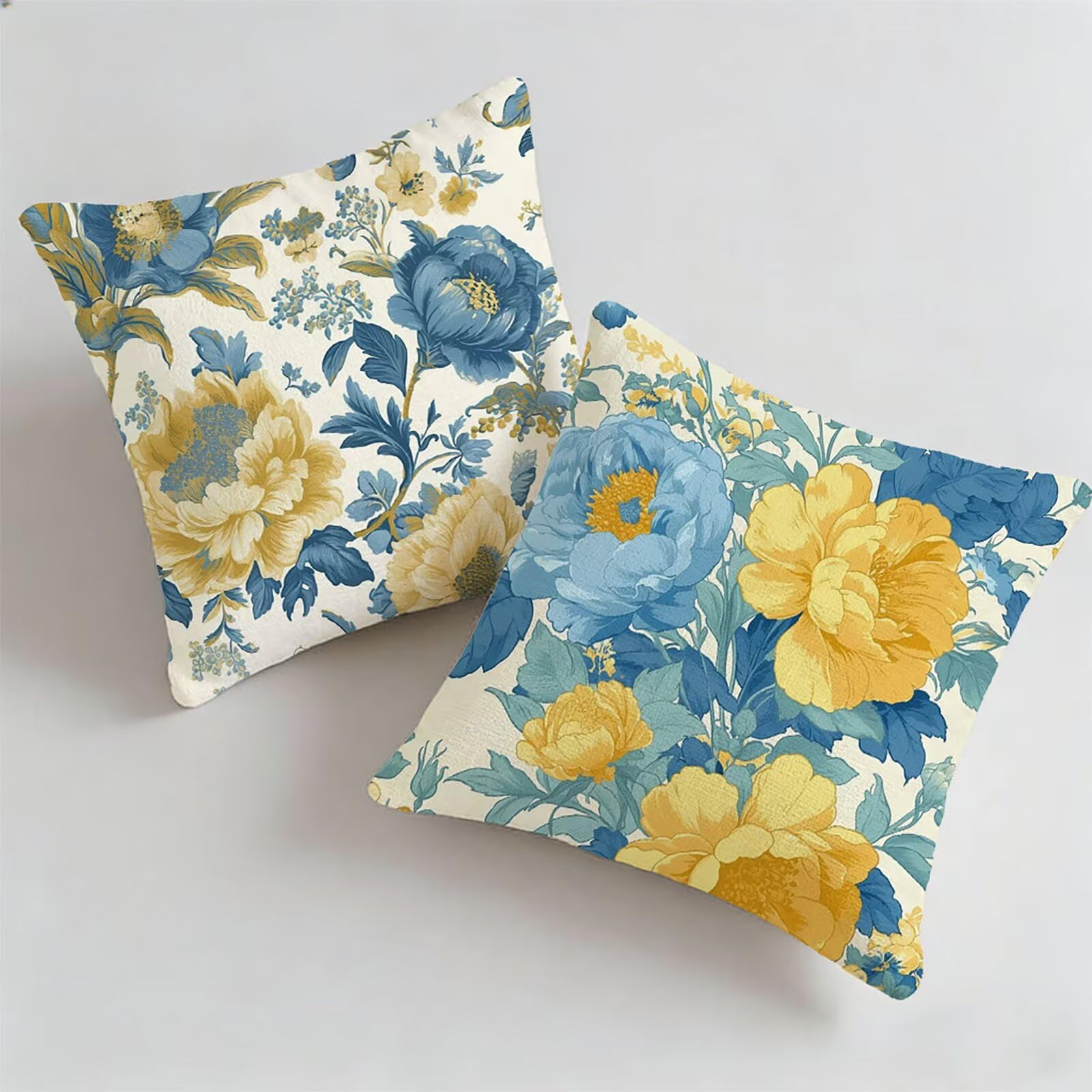 Flower taie d'oreiller décoratif aesthetic 80x80cm imperméable coloré pour chambre