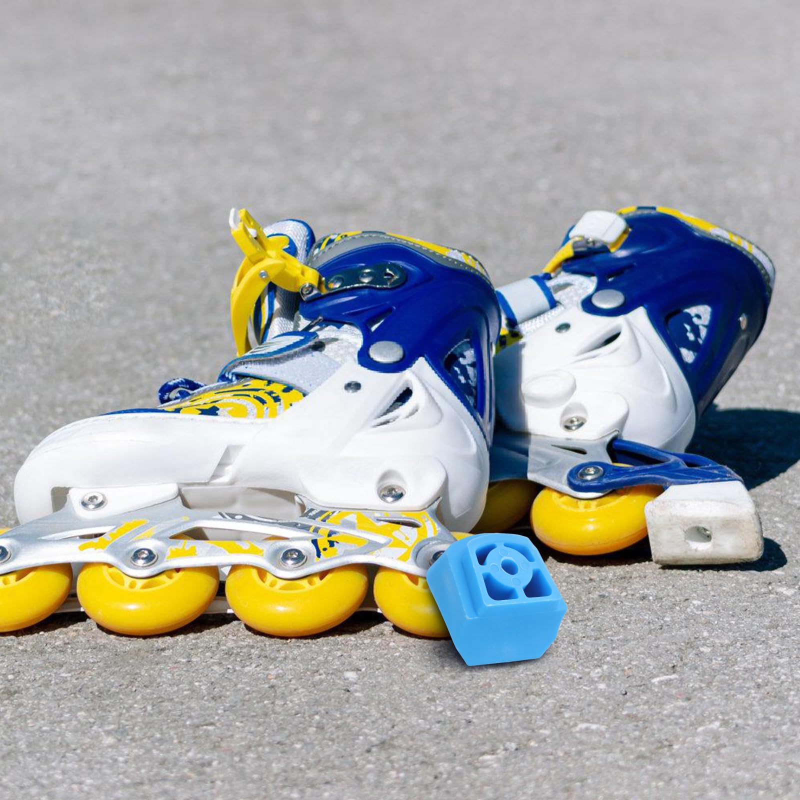 FOMIYES Freno de Patín para Niños Compatible Patines en Línea y Roller, Fácil Instalación Material de Caucho y Acero Inoxidable para Mayor Durabilidad — view 6