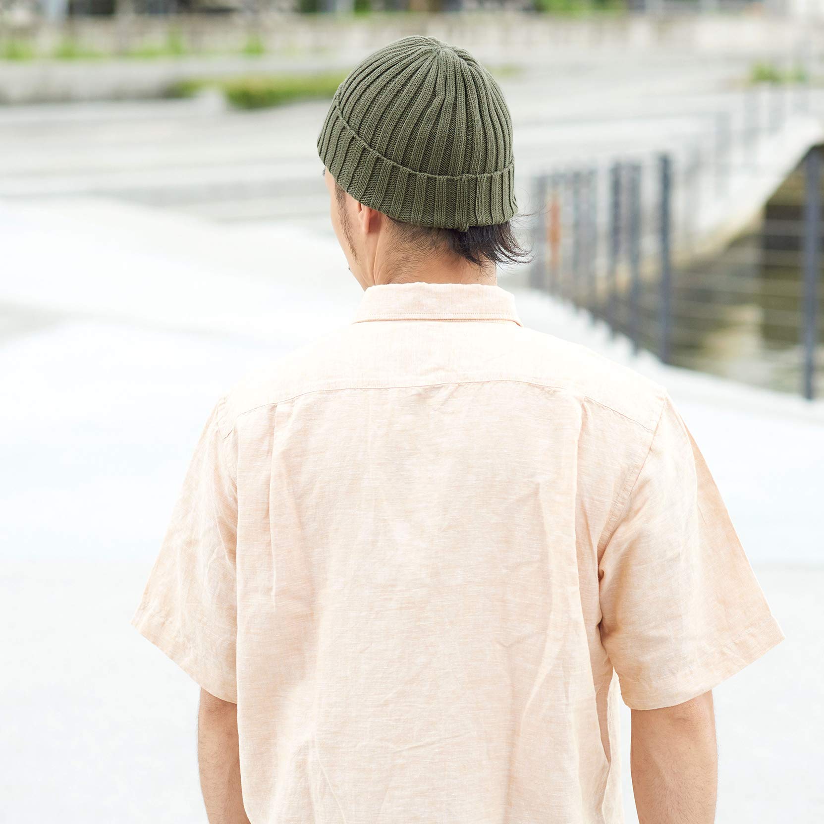 CHARM Uomo Fisherman Beanie Berretto 100% Cotone da Donna Maglione Beanie Berretto Cappellino Classico Design Semplice A Coste Cappello A Tesa Larga Cappello