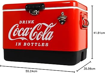 Buy Coca-Cola Ice Chest Beverage Cooler with Bottle Opener, 51L