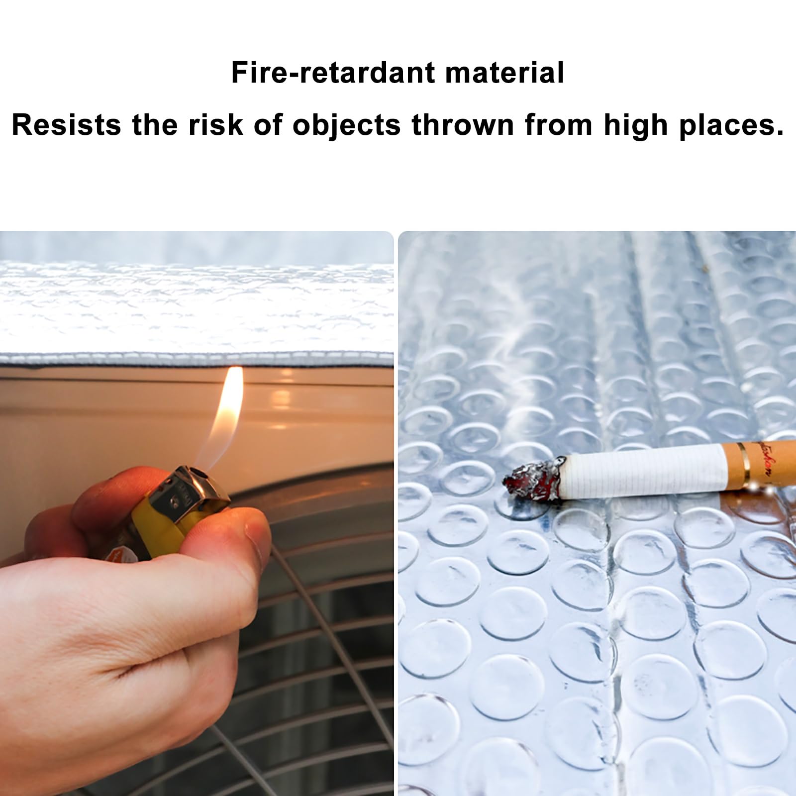 Copri Condizionatore da Esterno, Coperture per Pompe di Calore, Isolamento Termico, Riduzione Del Rumore, Impermeabili, Pellicola in Alluminio Spessa(84 * 59 * 32cm)