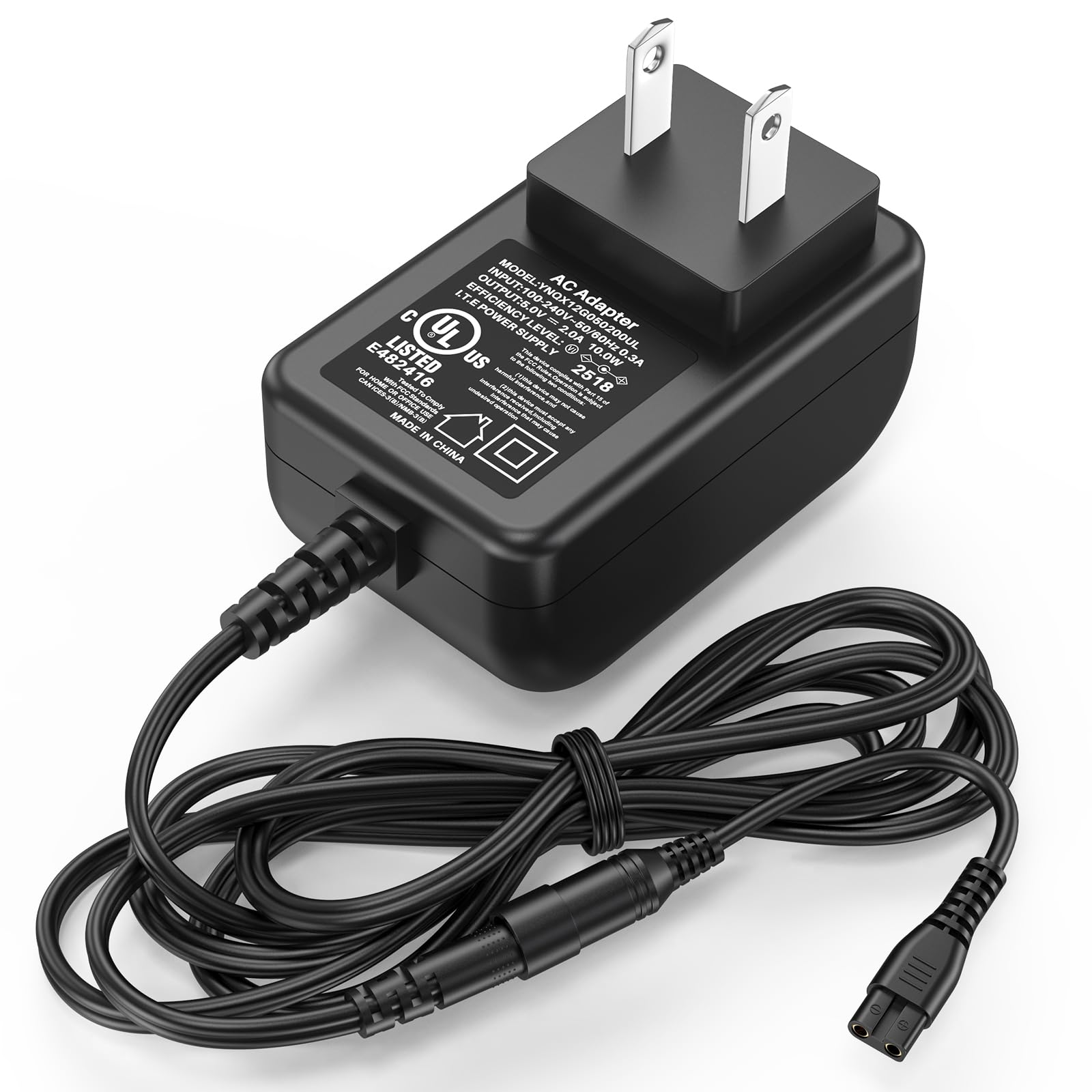 5V Hair Clipper Charger Replacement Compatible with SUPRENT Pro Clipper, Power Cord AC Adapter Fit for SUPRENT PRO Hair Clippers Professional Trimmer Charging Plug Cable DC5V 5VDC