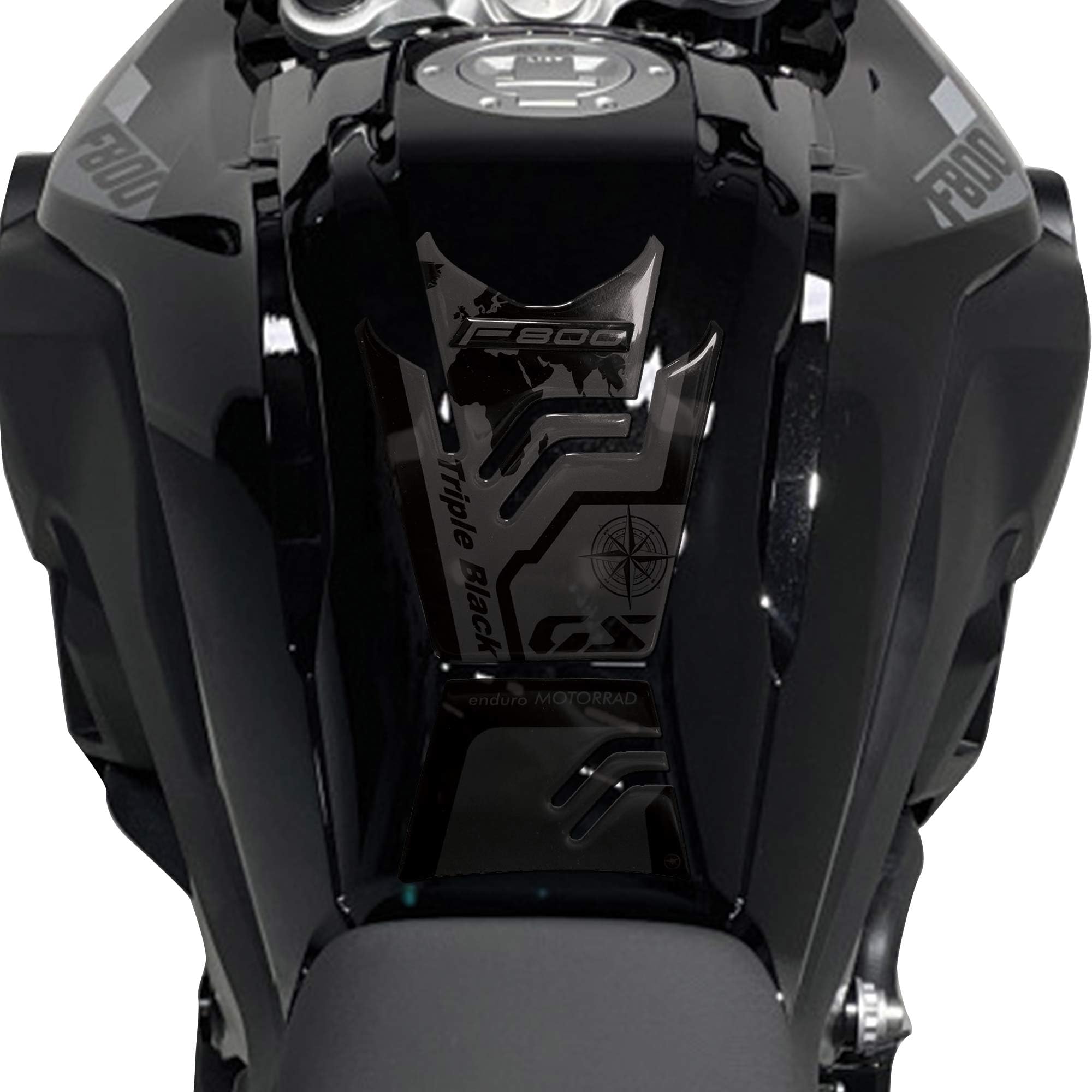 labelbike - Naklejka 3D na Zbiornik paliwa do Dekoracji i Ochrony Zbiornika Motocykla kompatybilna z BMW F800 GS 2024