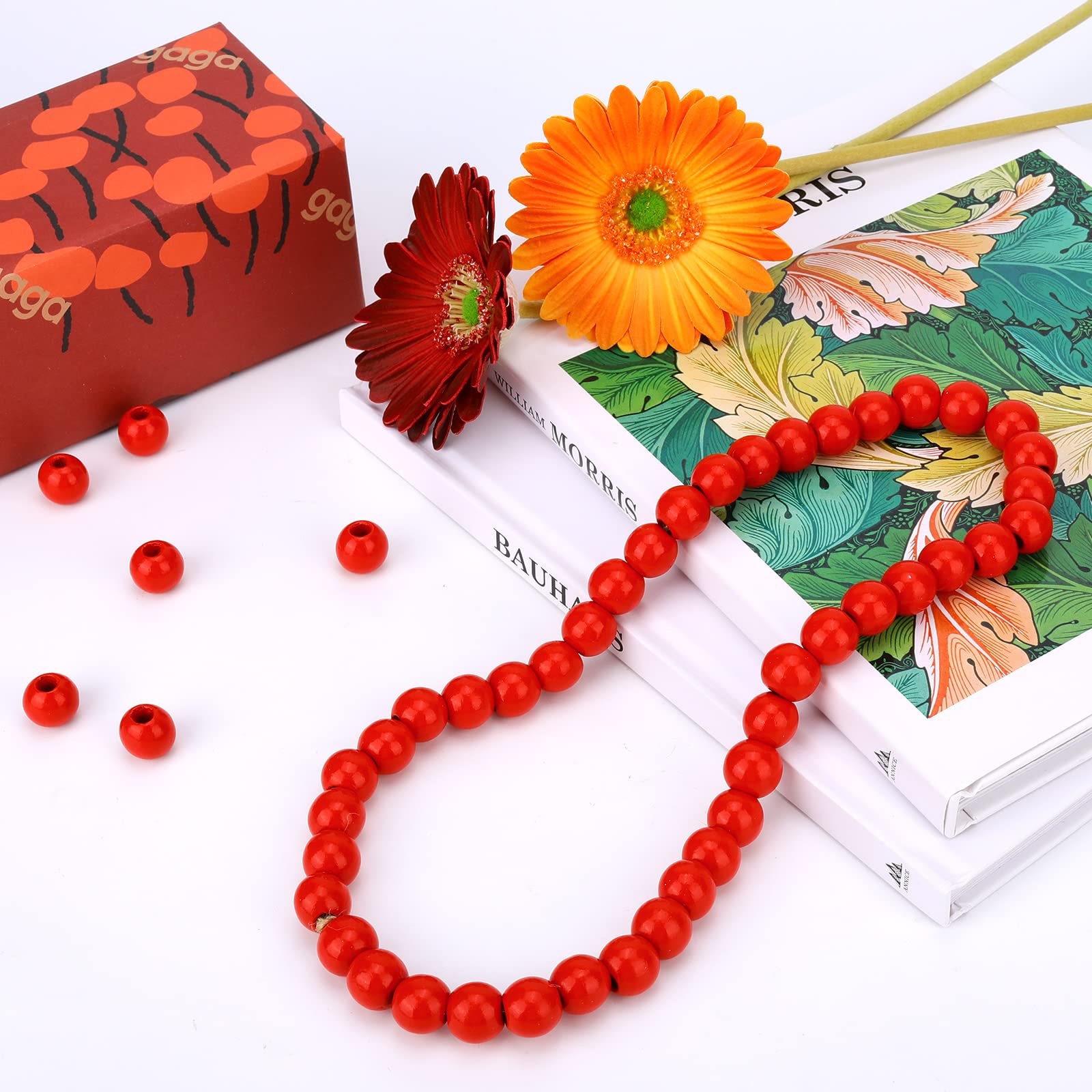 Lot De 240 Perles En Bois Noires De 16 Mm Pour Loisirs Créatifs, Colliers, Bracelets, Porte-clés, Bijoux, Décoration De La Maison (noir