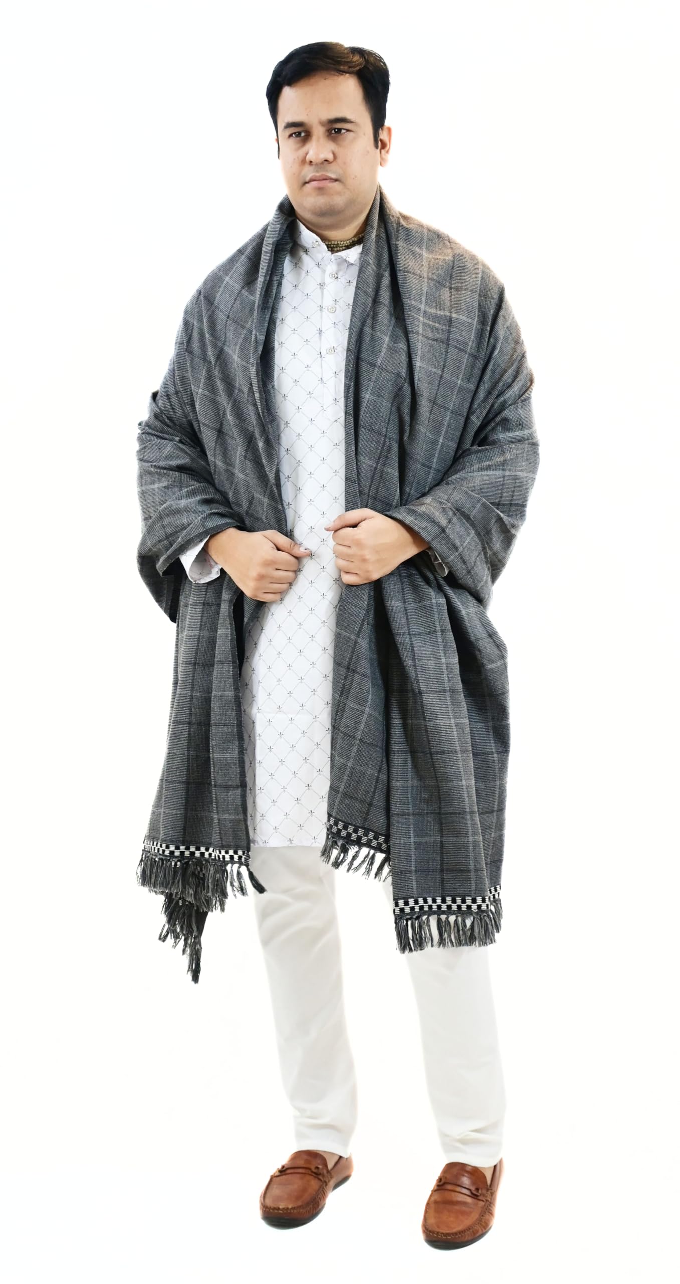 Men's checkered shawl 2-image-2