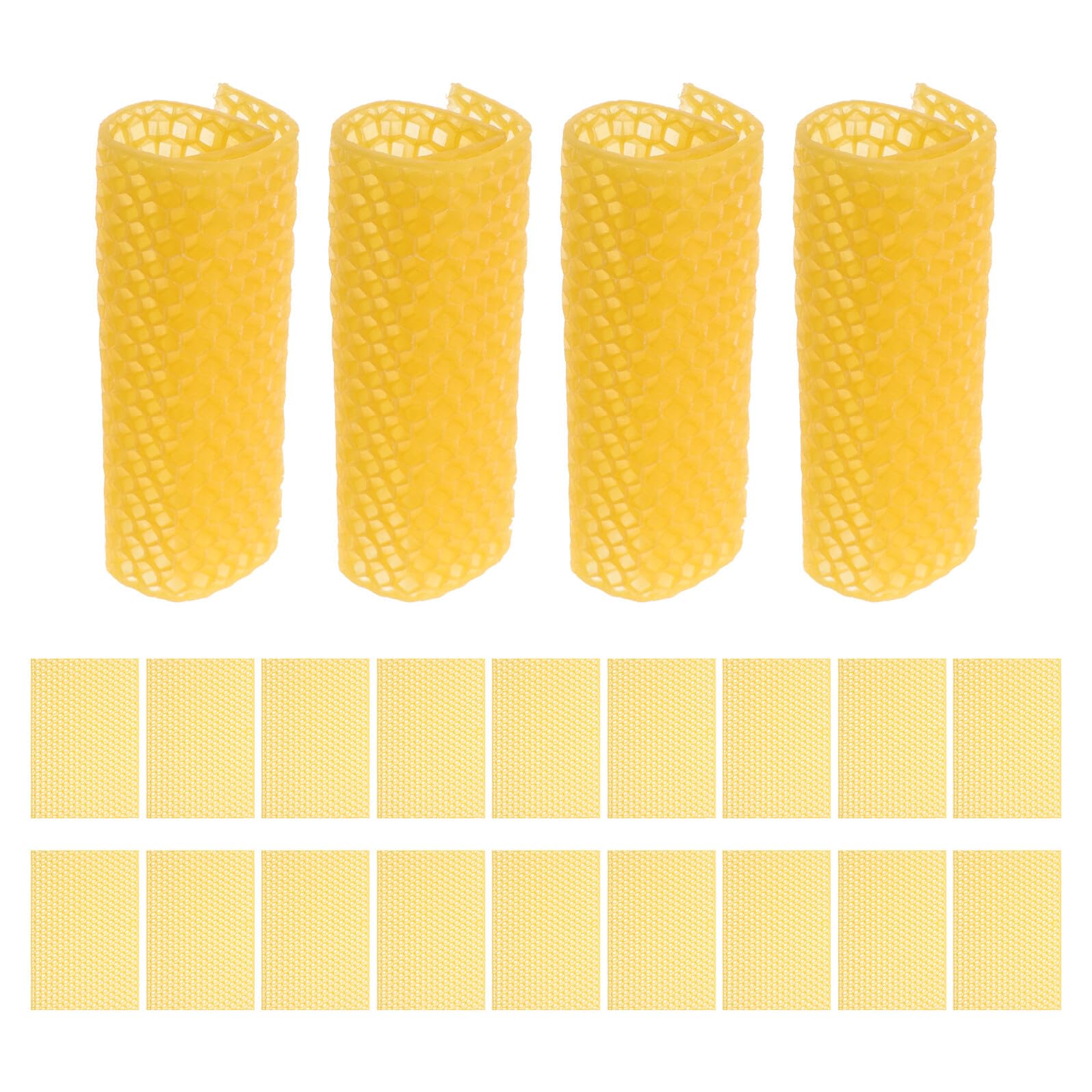 ABOOFAN 30 Stück Teiliges Bienenwachsplatten Kerzenherstellung Flexible Wachsbasis für Imkerei und Diy-kerzenrollen Natürliches Bienenwachs für Gemütliche Beleuchtung und Vielseitige