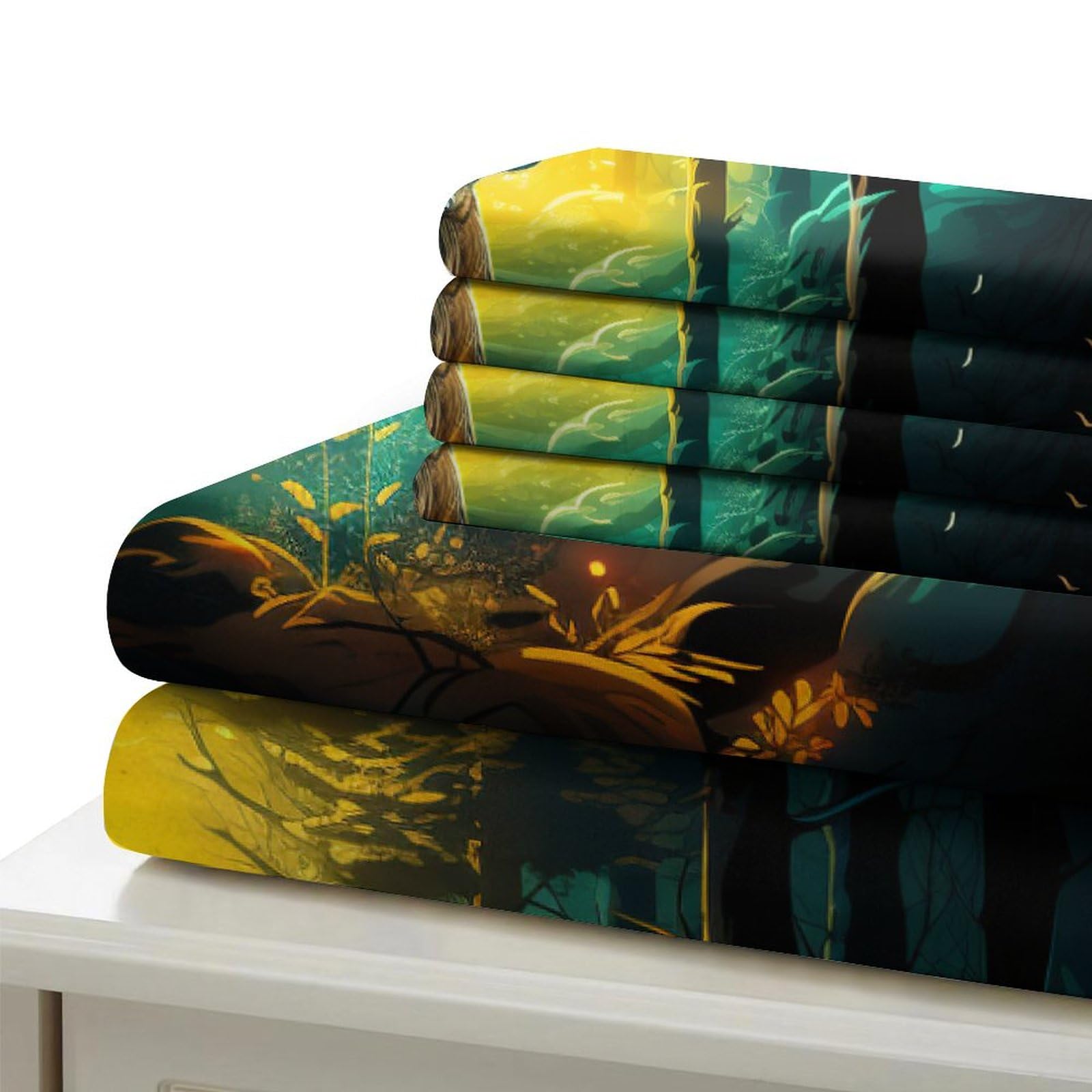 Stampato in 3D Pronipote tibetano Copertina Stampata Microfibra Disegnata Set Di Biancheria Da Letto Cura Facile Con 2 Federe,Double（200x200cm）, Per Ragazzi Adulti