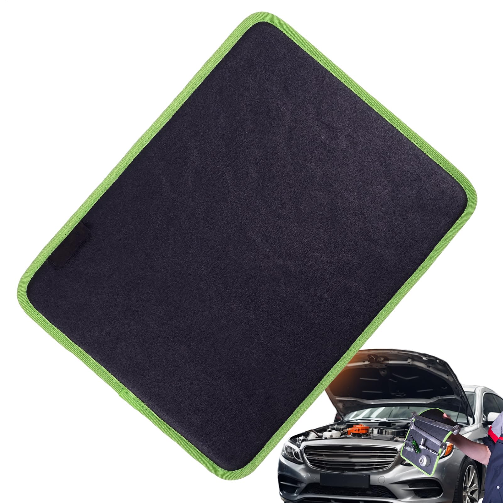 Alfombrilla magnética flexible de cuero PVC para organizar herramientas
