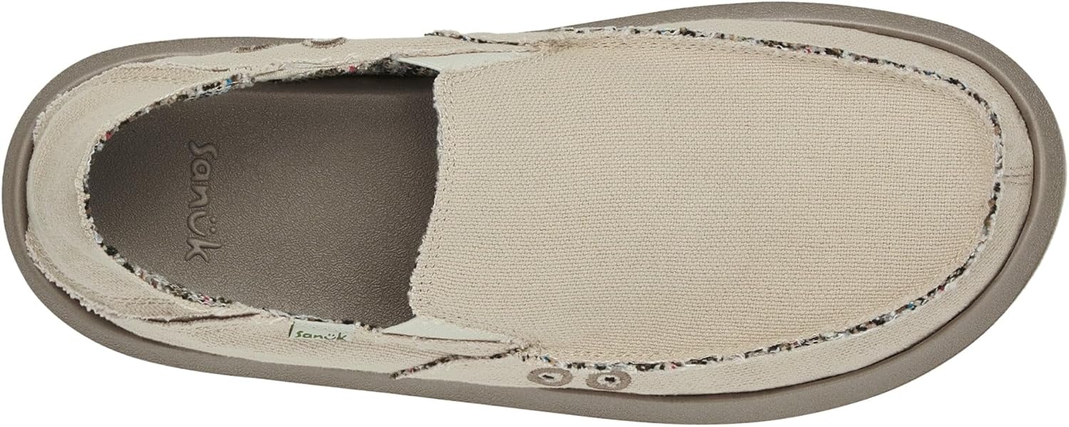 Sanuk Mens Donny Hemp Loafers | Mens Shoes | Slip On Shoes for Men | Men's Slip-on Loafers | Memory Foam Footbed - Image 5