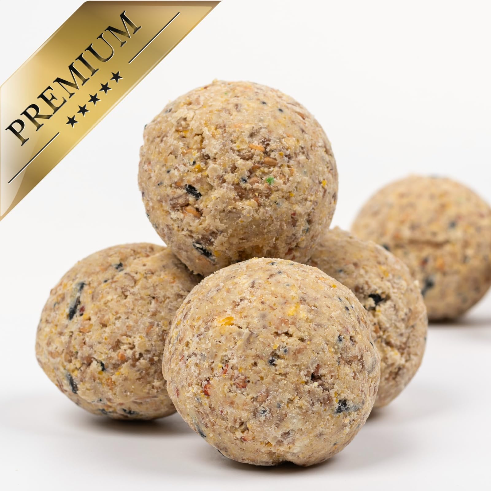 Lyra Pet® | 200 Ganzjahresknödel ohne Netz à 90 g = 18 kg | Energiespender für Körnerfresser | Abwechslungsreiches Wildvogelfutter | Meisenknödel Sommer & Winter | Energie für Wildvögel