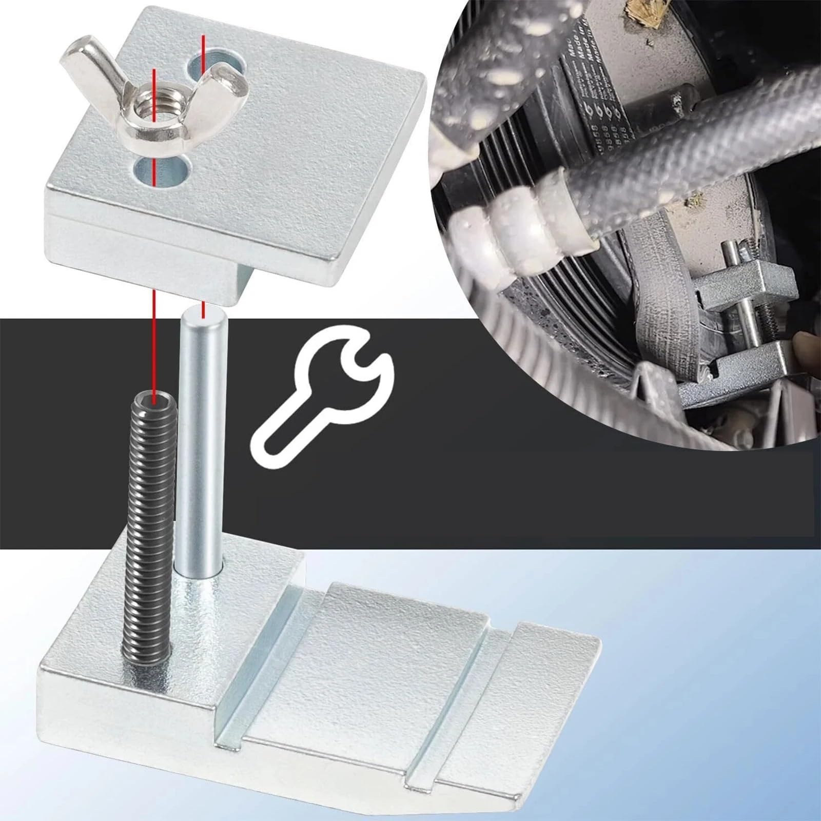 kit rozrządu auto Pasuje Do Silników Ford 3,5L 3,7L 59350 Instalator Paska Rozciągliwego Narzędzie Do Instalacji Paska Napinającego Praktyczne Narzędzie Do Paska zestaw silnika