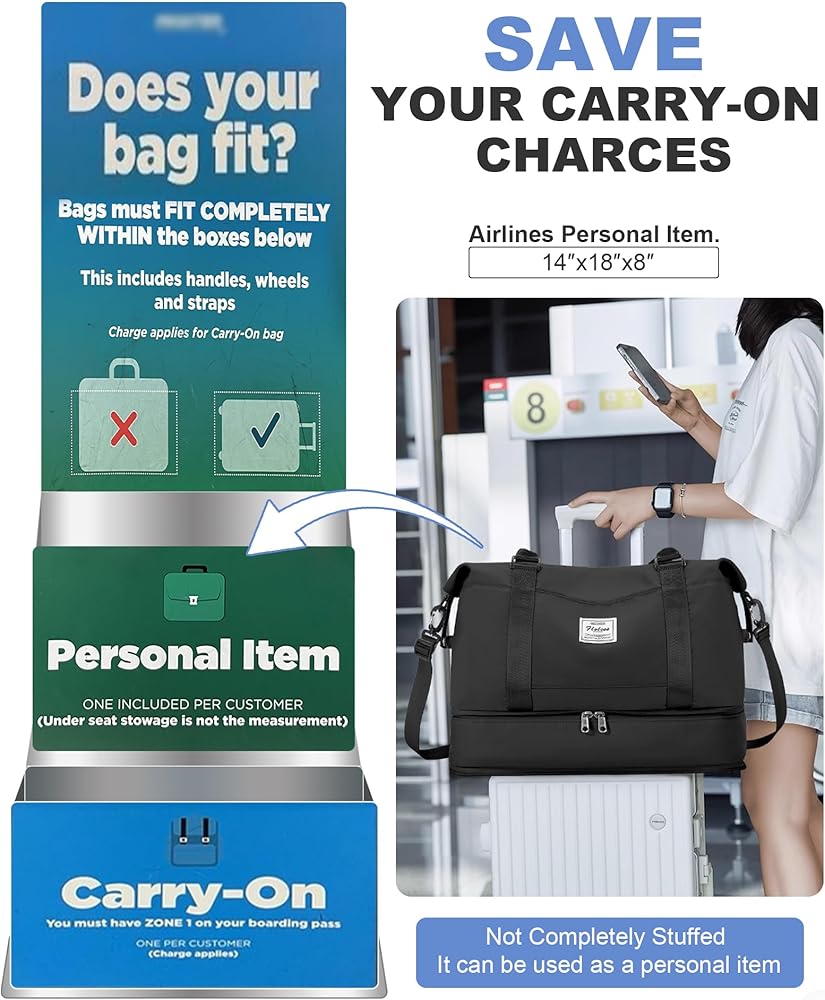 Amazon.com | Travel Duffel Bag, 18x14x8 Inches Travel Bag Spirit