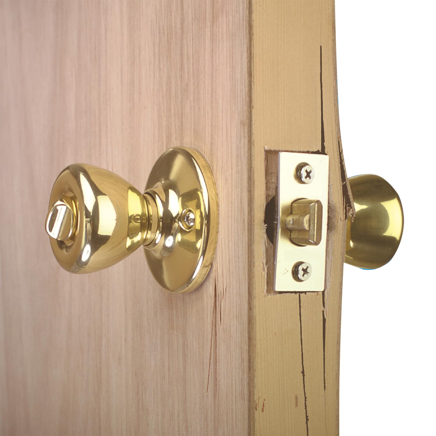 Prime-line Products U 9548 1–3/10,2 cm d'épaisseur par 2–3/20,3 cm Distance au canon 2–1/20,3 cm Alésage saillie ou encastré Porte rêne Forcer, Laiton