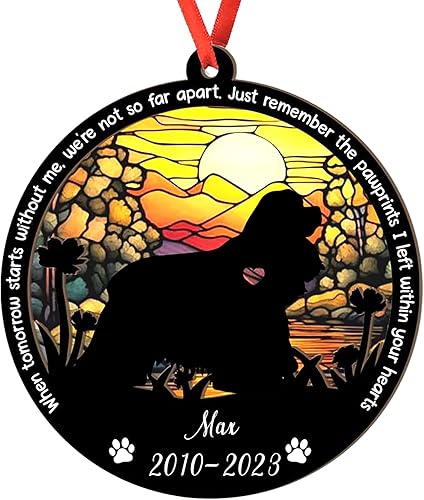 Miniatura 49 de Adorno personalizado para atrapasoles Bichon Frise, Bichon Frise Sun Catcher Adorno de Navidad – Regalo para perro amante, Bichon Frise 3D 2 capas