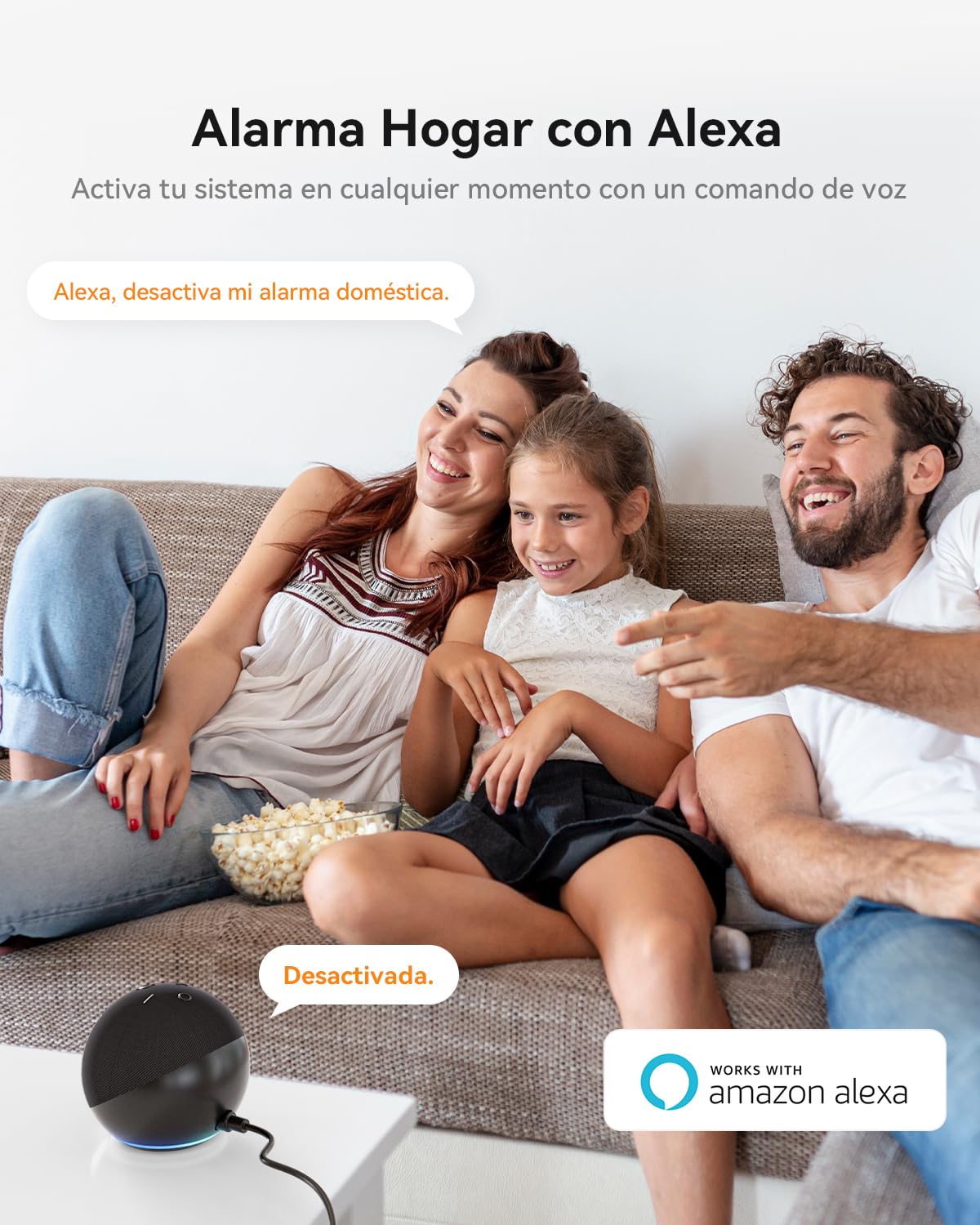 Imou Kit de Alarma - Sistema de Seguridad para el Hogar con Alarma y Cámara Vigilancia, Sensores de Movimiento, Sensores de Ventanas, Compatible con Alexa
