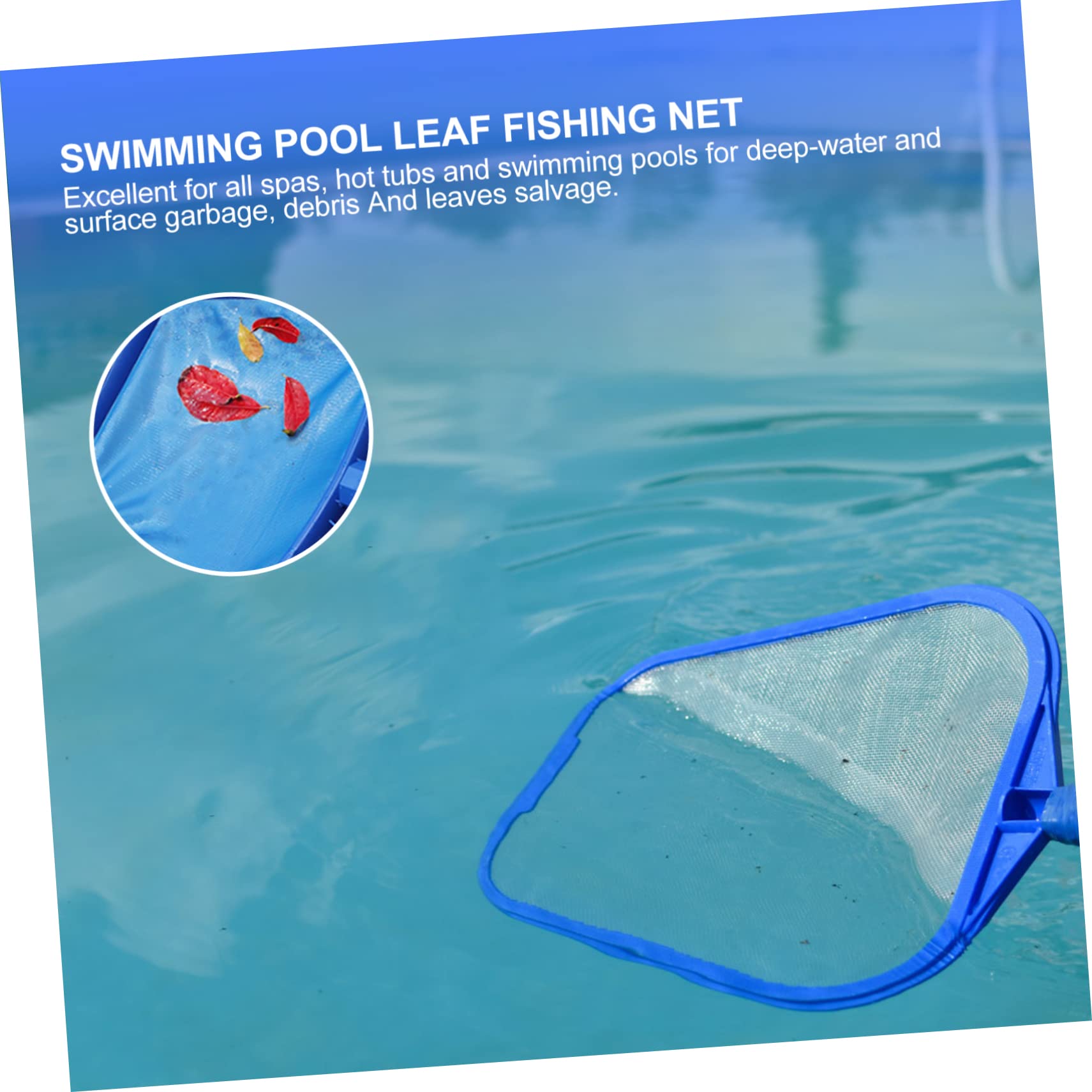 ibasenice Red Recogedora de Hojas de Piscina de Malla Delicada 5 Tramos