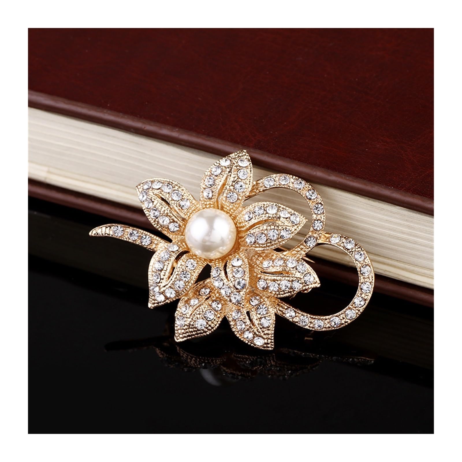 Spilla alla moda gioielli spilla pin lega fiore spille accessori indumento spilla, spille, 1