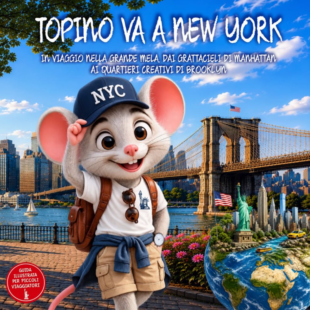 Topino va a New York: In Viaggio Nella Grande Mela, Dai Grattacieli Di Manhattan Ai Quartieri Creativi Di Brooklyn. Guida di Viaggio Illustrata di New ... ai 9 anni. Il Club Dei Viaggiatori Di Topino