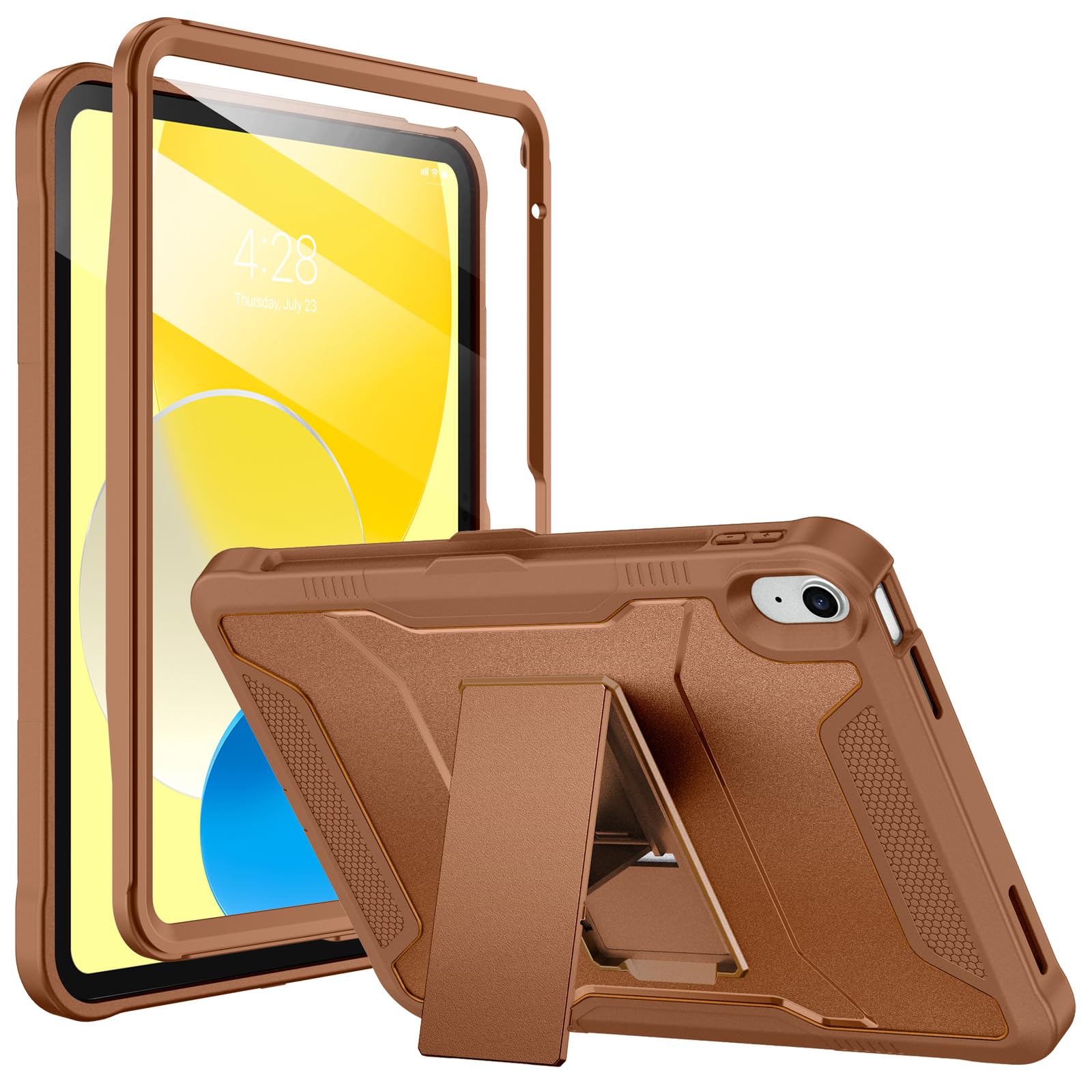 Soke Case for iPad (A16) 11th Generation 11-inch 2025, iPad 10th Generation 10.9-inch 2022, with Built-in Screen Protector and Kickstand, Rugged Full