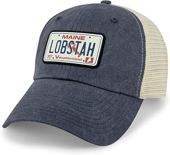 Chowdaheadz Maine Lobster License Plate Relaxed Trucker Hat