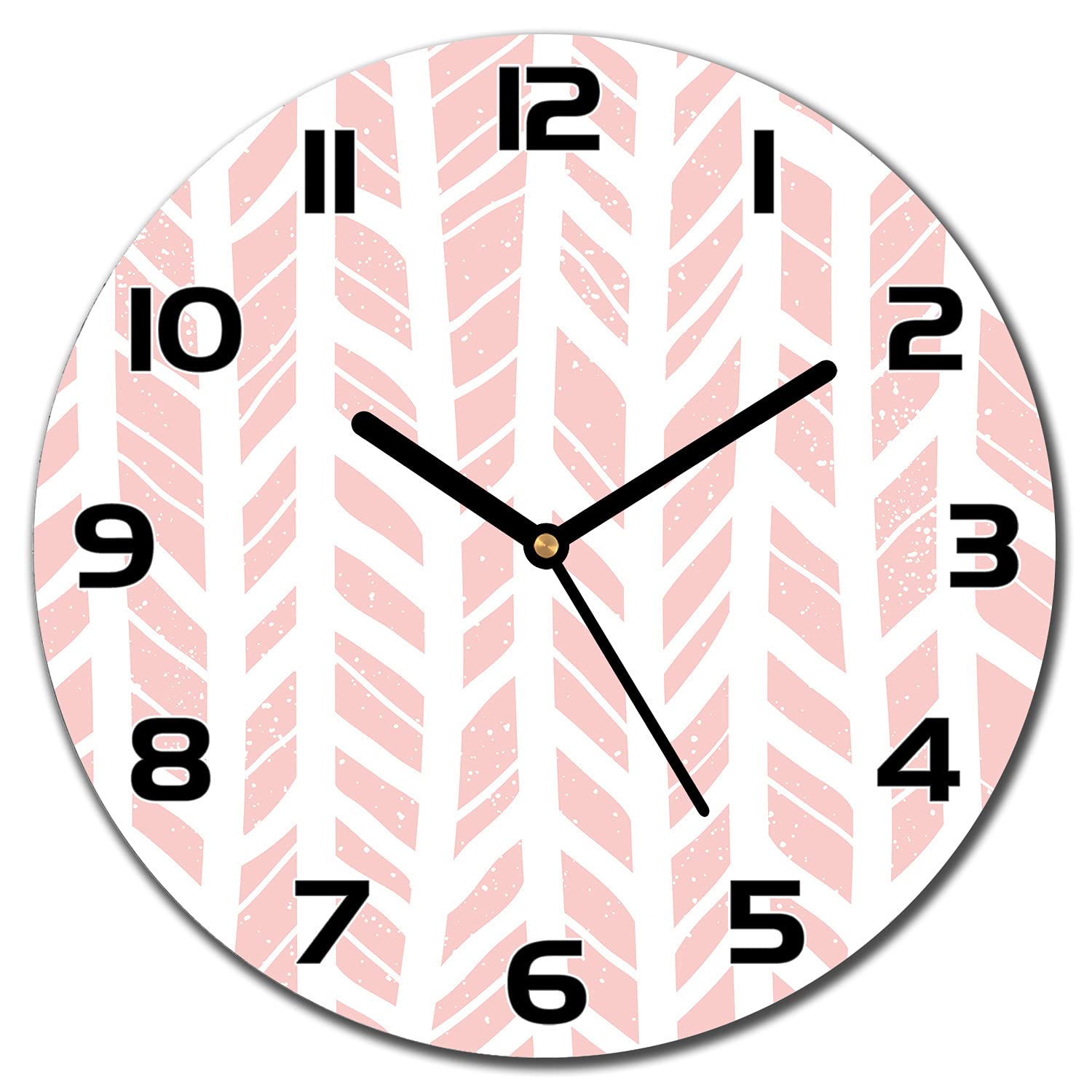 Horloge en verre murale cuisine au style géométrique pastel moderne
