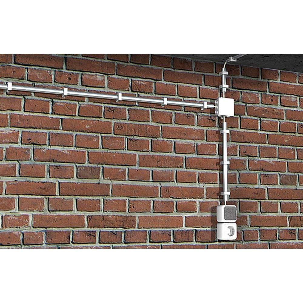 FISCHER 68023 e morsetto per privo di alogeni, Nylon, diametro 16 mm di 23 mm, Grigio (Confezione da 50 pezzi)