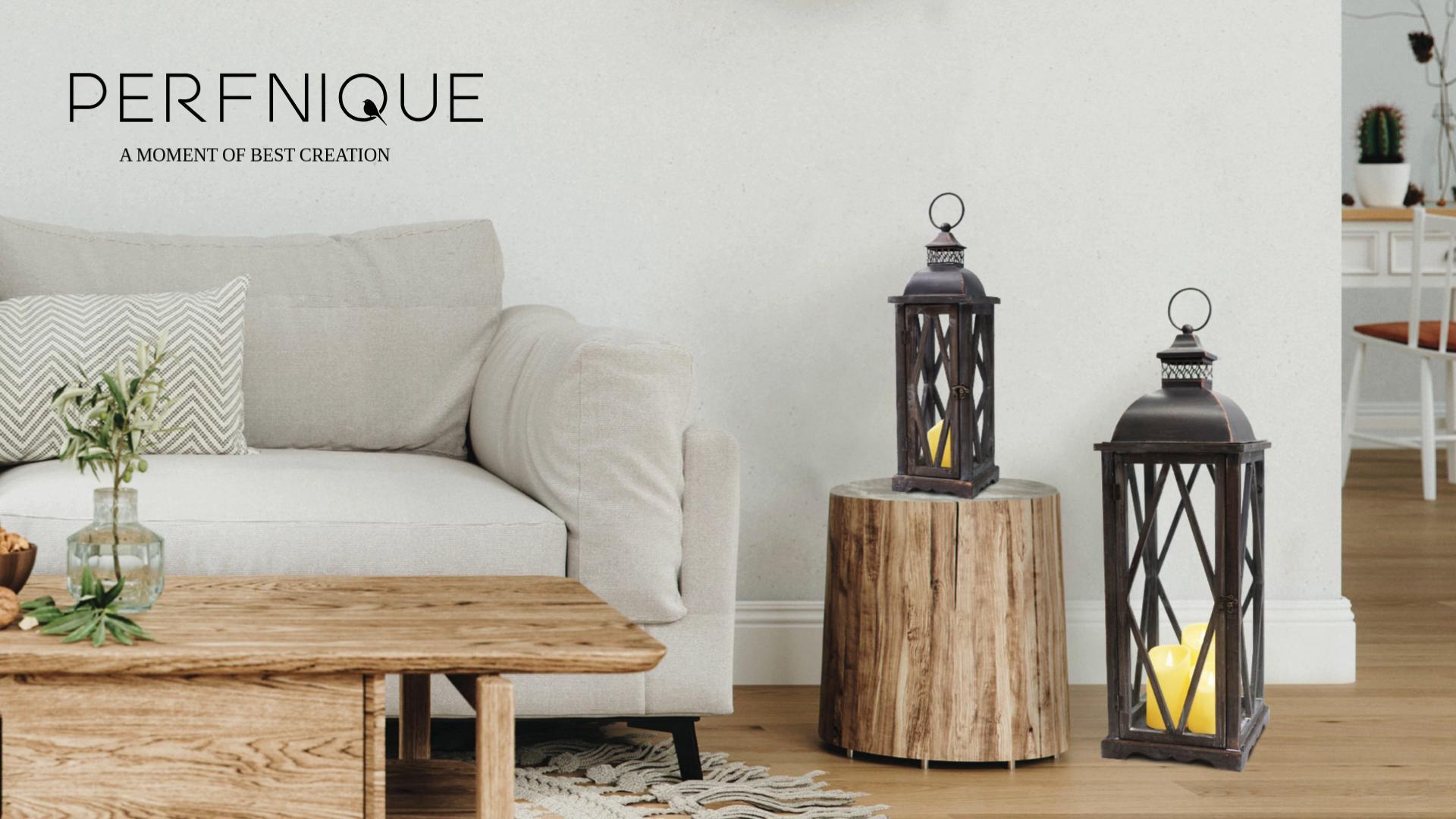 Amazon.com: Perfnique Farmhouse Outdoor Lanterns for Patio, Set of