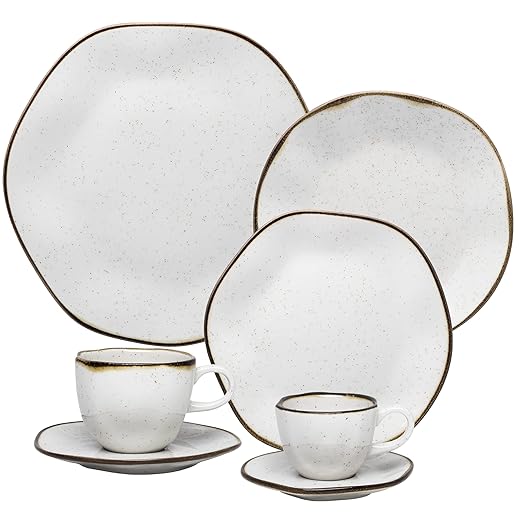 Aparelho de Jantar, Chá e Cafezinho 42 peças Ryo Maresias TB