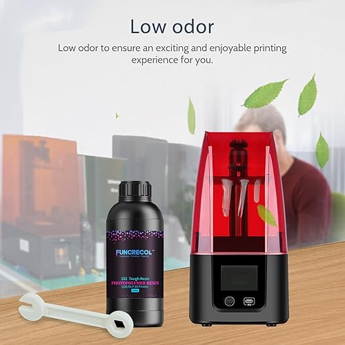 Miniatura 7 de Resina resistente, resina de fotopolímero de 365-405 nm con alta precisión y alta dureza, resina de impresora 3D de curado UV rápido para impresión