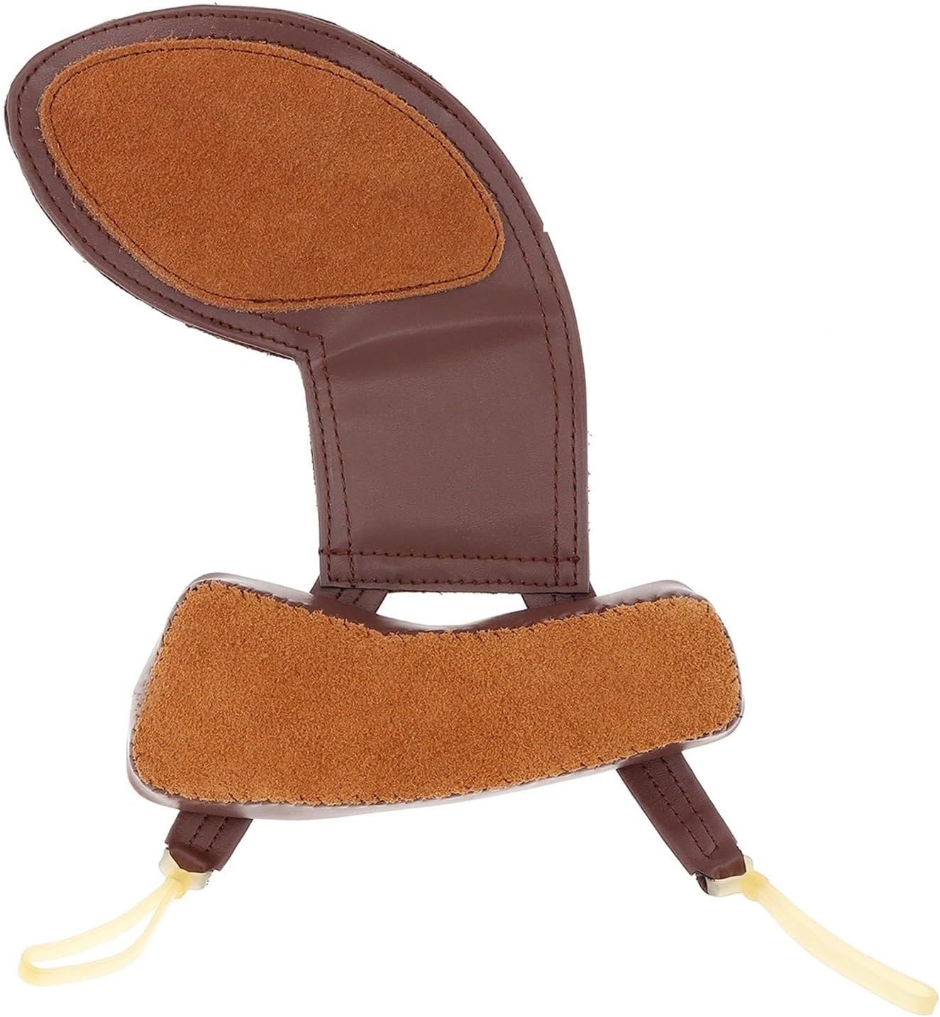 3/4-4/4 Sheepskin Soft Violin Chin Rest & Shoulder Pad Violin Accessories Brown Color covered with smooth surface