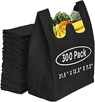 Vista 9 de Simply Cool Bolsas reutilizables ecológicas para camisetas de comestibles de 21.5 x 12.2 x 7.2 pulgadas, 2.12 oz/m², duraderas y lavables