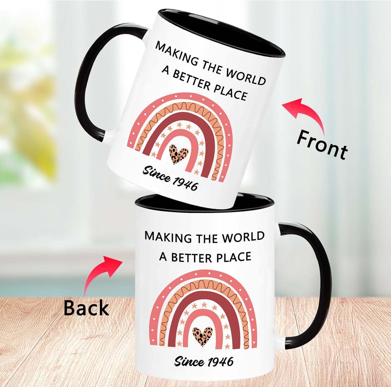 1946 80th Birthday Coffee Mug Gifts for Women Men Her Wife Mom Grandma image 3