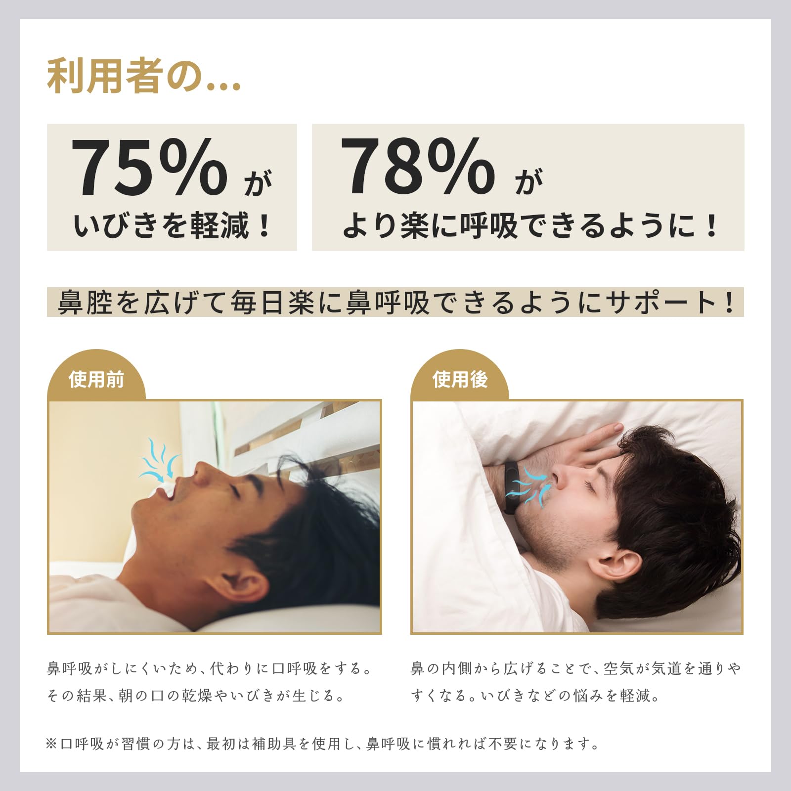 Amazon | GNASAL いびき防止グッズ XLサイズ 鼻孔拡張 水洗い可能 幅