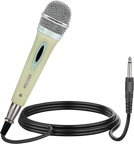 5 CORE Micrófono de karaoke dinámico vocal micrófono de mano cardioide unidireccional microfono con interruptor de encendido y apagado, incluye