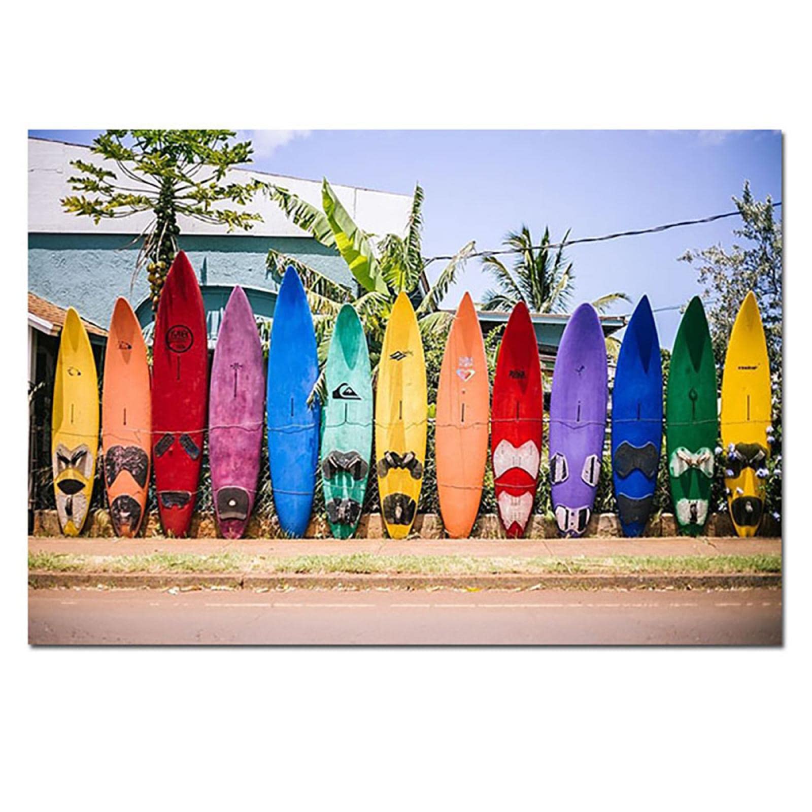 Fotografia surfingowa obraz na płótnie nadruk kolorowy plakat surfingowy i wydruki obraz krajobraz sztuka ścienna dekoracja domu Cuadros 60 x 80 cm bez ramy