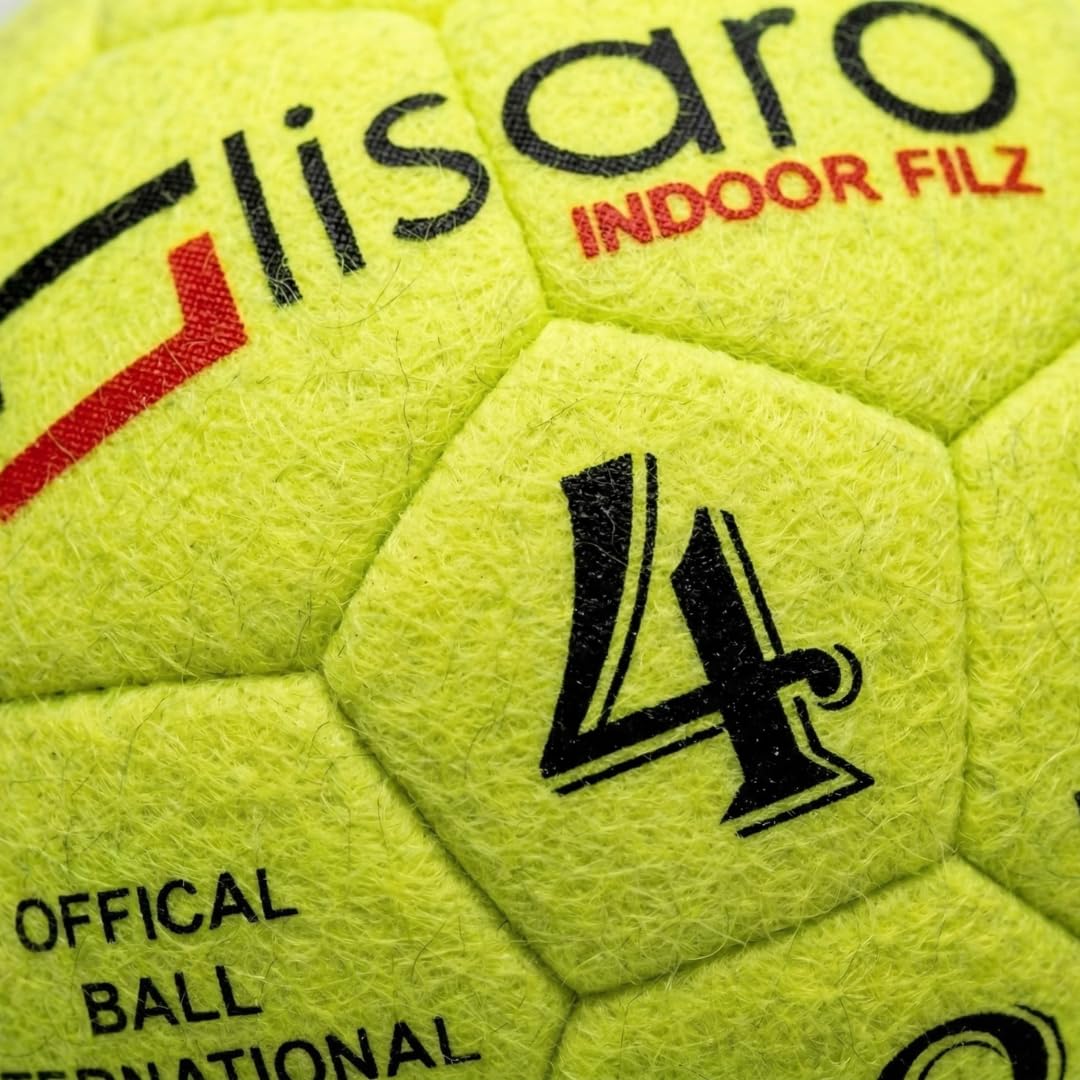 Lisaro Pallone da calcio in feltro 2.0 per interni, taglia 4, per interni