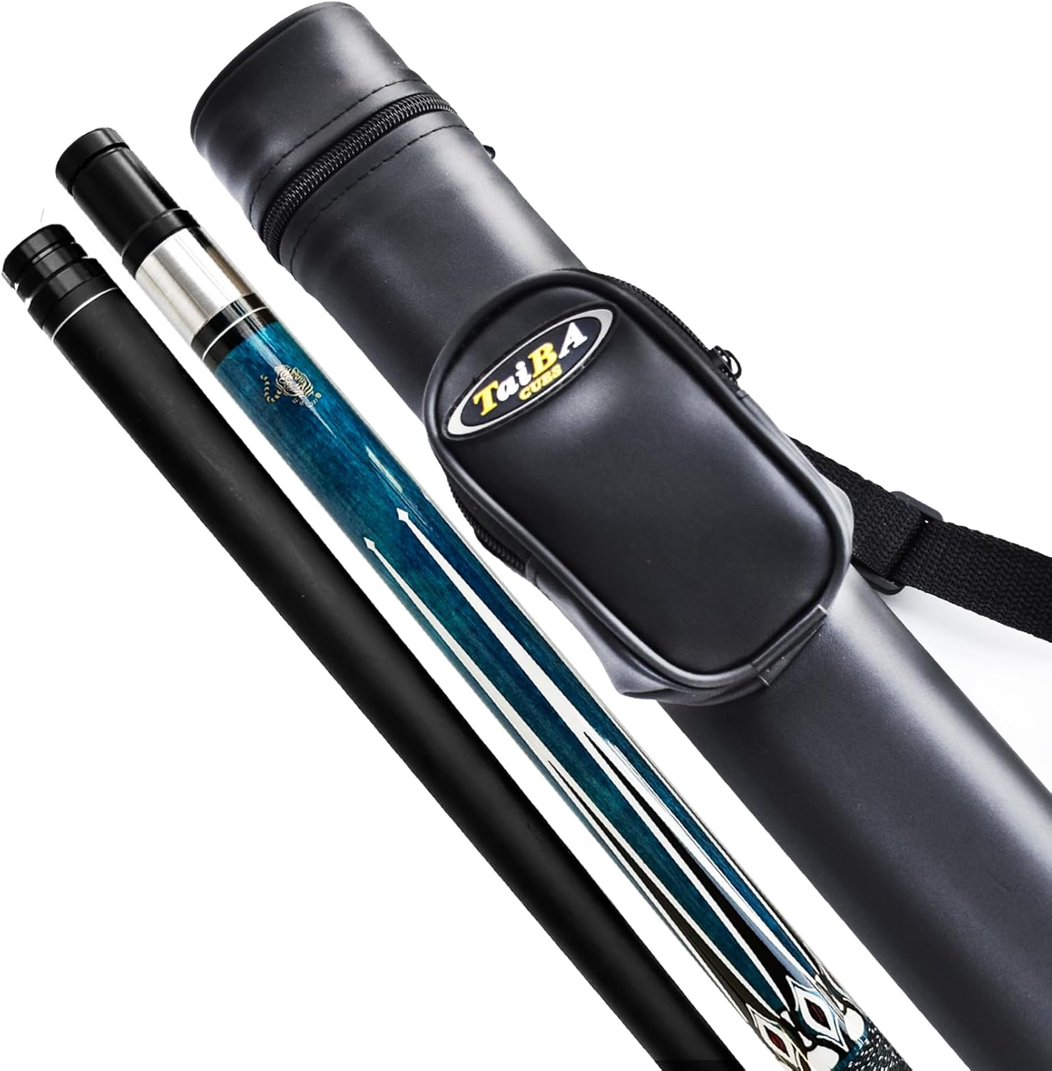Tai ba cues Pool cue Stick, 13mm Multilayer Leather Tip, 58", Linen Wrap, Hardwood Canadian Maple Professional Billiard Pool Cue Stick 19-21 Oz (Selectable)