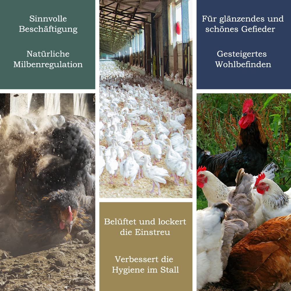 Petigi Poudre de Roche Primaire Diabase 25 kg pour Poulets Poulailler