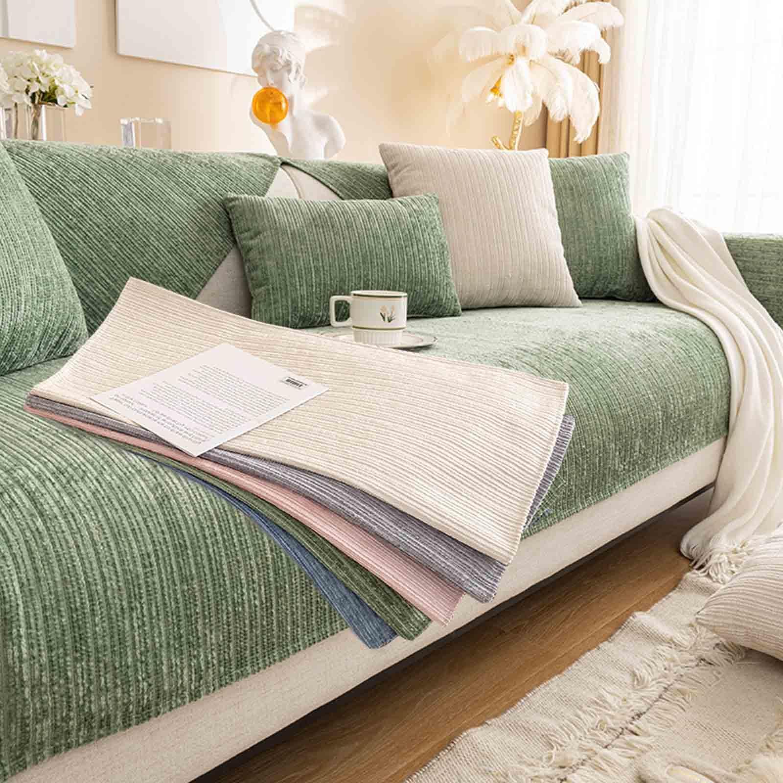 HLTQL funny fuzzy corner non slip sofa cover，sofa covers corner sofa L shape 3 seater/2 seater/4 seater/1 seater suitable for all seasons sofa slipcovers sofa cushion covers,14-110x110cm