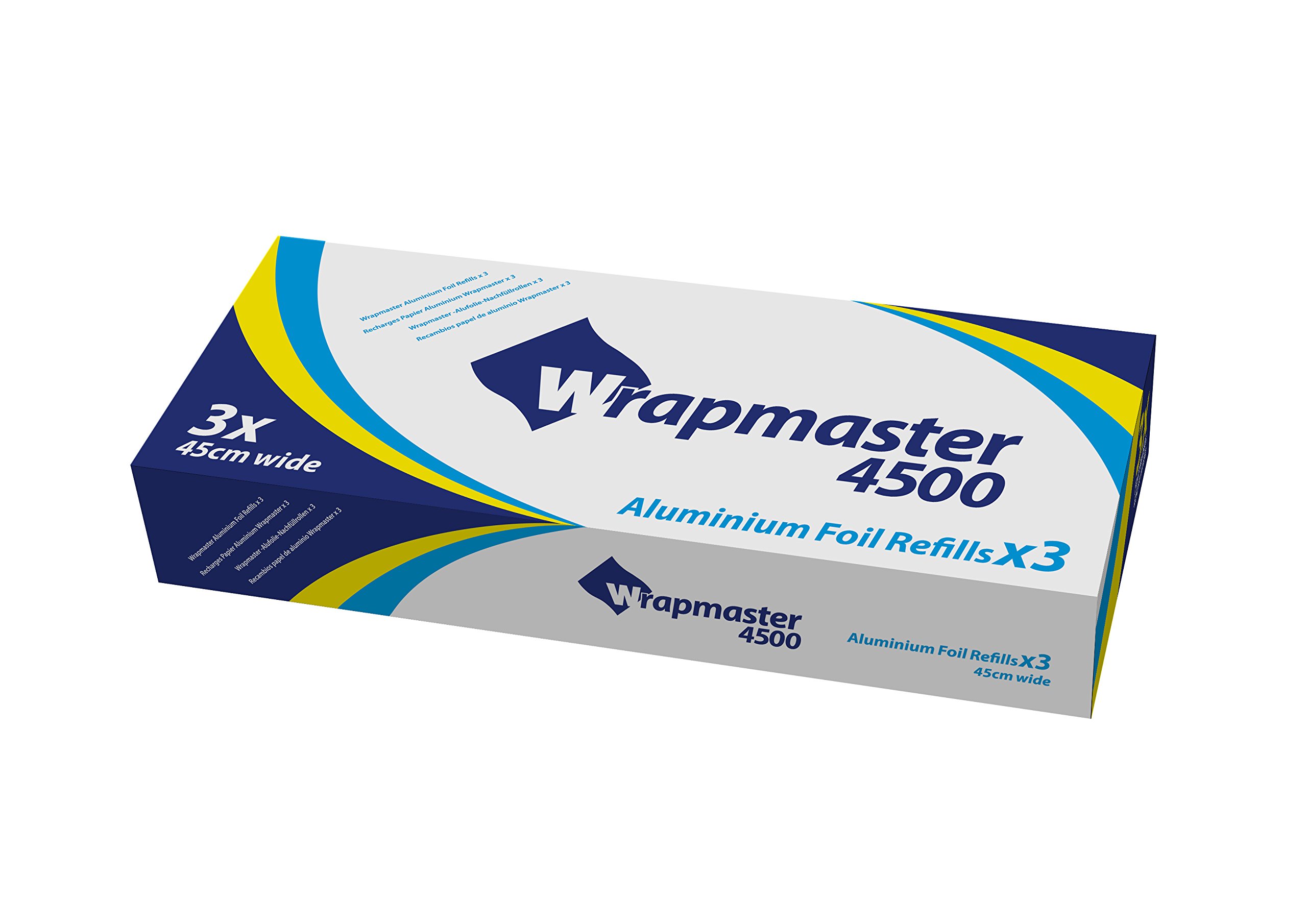 Delisupplies 3 Rolls Wrapmaster 4500 Aluminium Foil Refill Rolls 90M X 45Cm Great Value