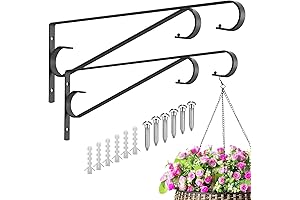 Plant Hangers Outdoor, Heavy Duty 15.5" Iron Plant Hook