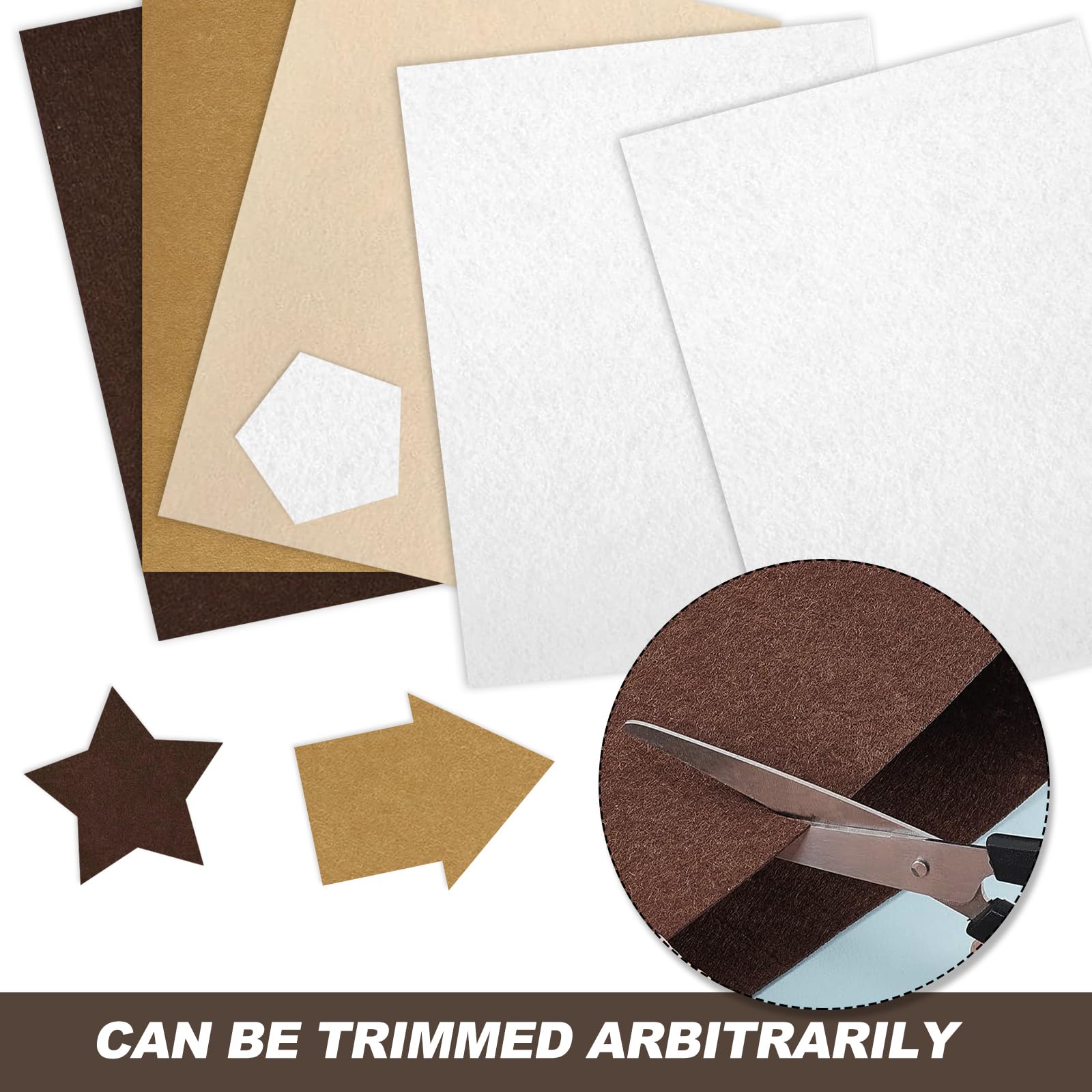jwogngls 16 pezzi di feltro rigido, spessore 2 mm, per fai da te, 20 x 30 cm, morbido feltro per fai da te, decorazioni per feste