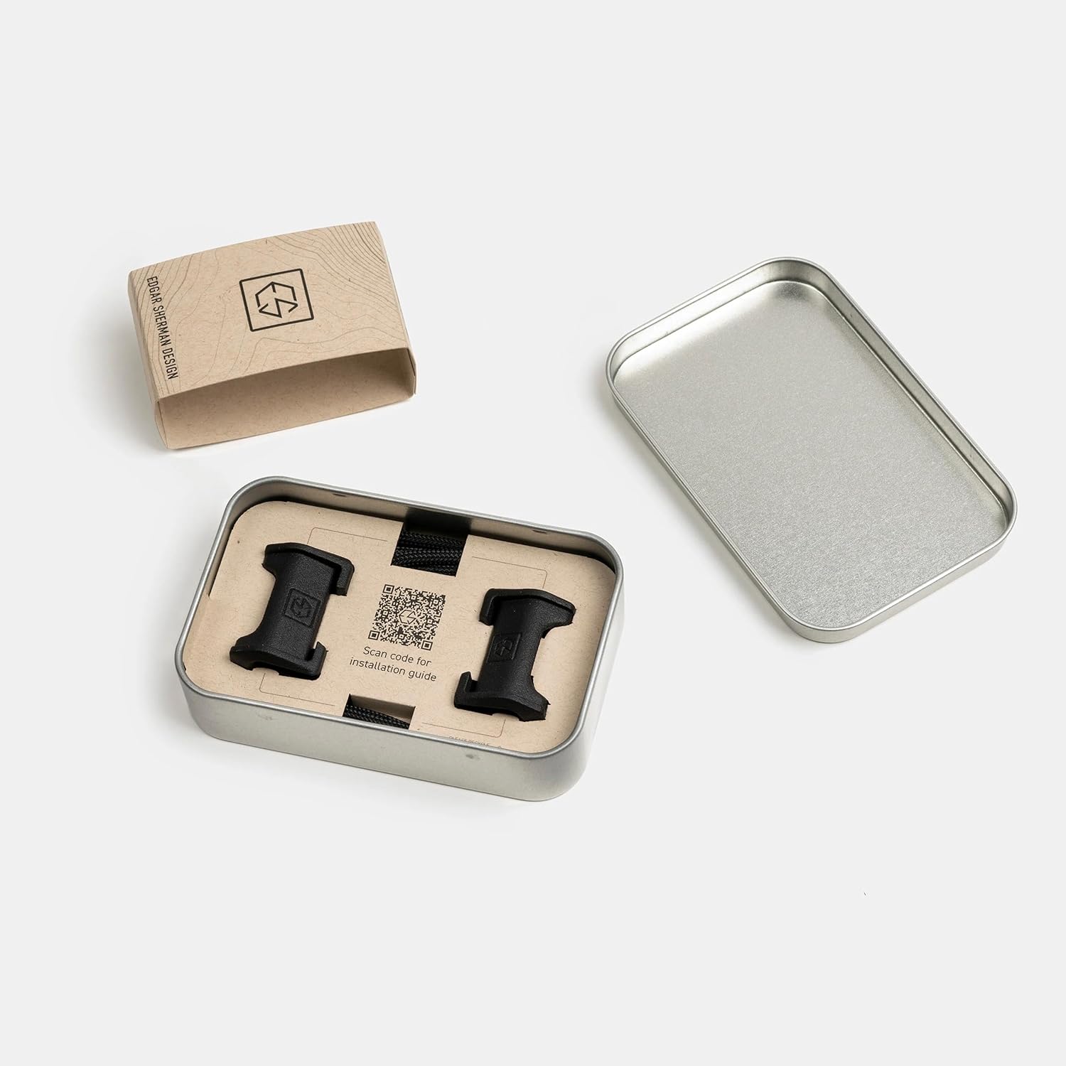 Edgar Sherman Design Paracord Guide Gun Sling, Set of 2 Guides with Two 18" 550 Paracord, Matte, Black, ESD-PG-BLK