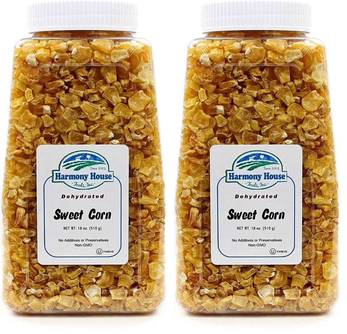 Harmony House Foods Dried Corn, whole (12 oz, Quart Size Jar) for Cooking, Camping, Emergency Supply, and More