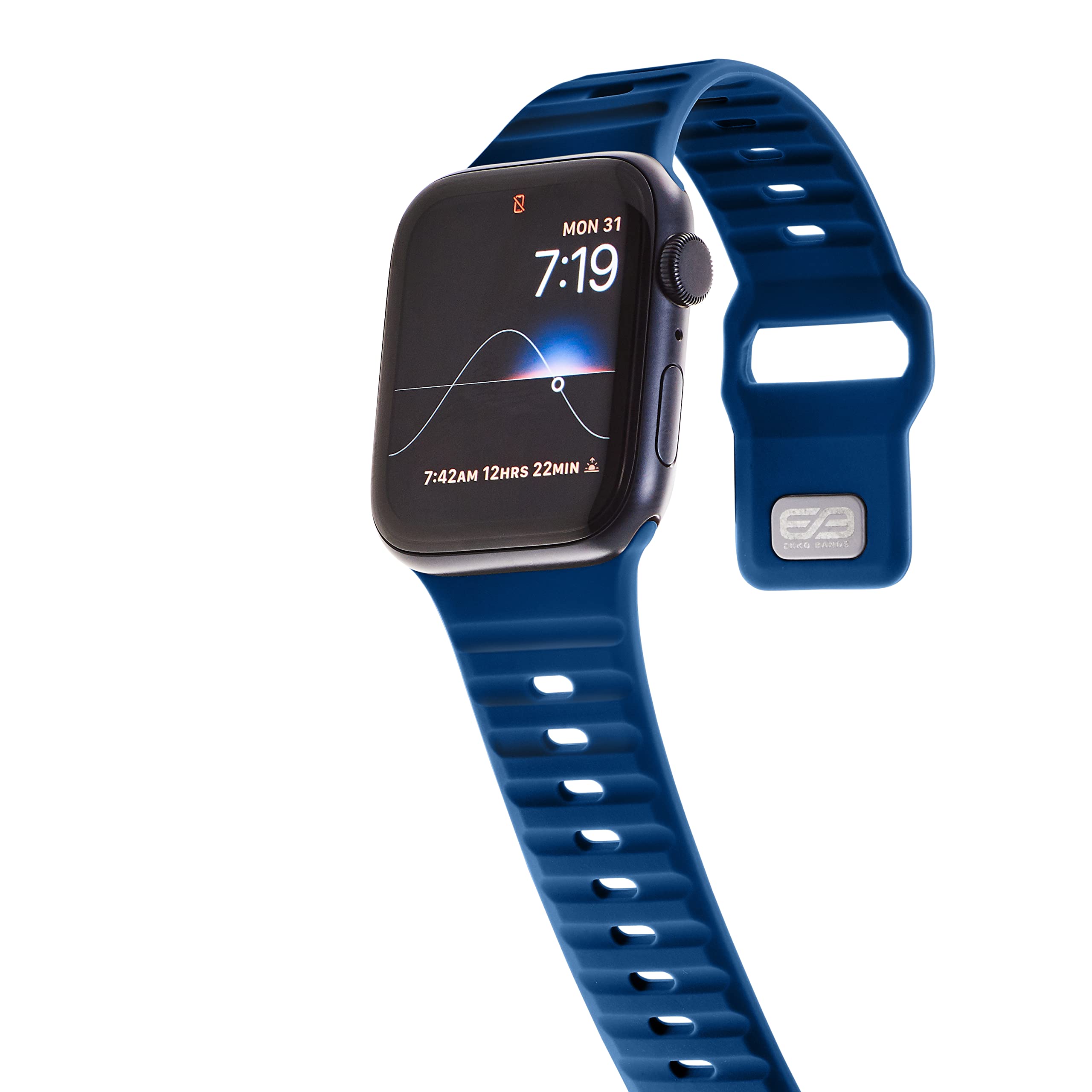 EKKO Bands Kompatibel mit Apple Watch-Armband, 49 mm, 45 mm, 1 SE Ultra Watch Band – atmungsaktives Sportarmband für Damen und Herren (L-45 mm/44444 mm/42 mm/42 mm/42 mm/42 mm) mm/49mm , Dunkelblau)