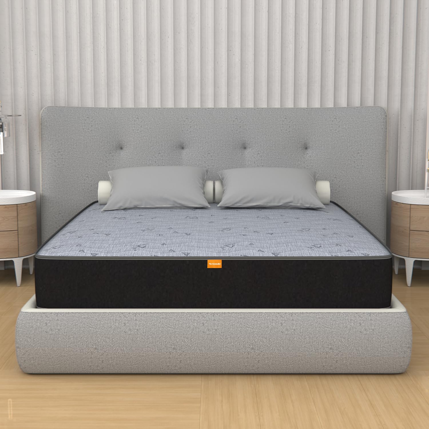 miasuite i sogni italiani Matelas 90x200 Épaisseur 22 cm, Waterfoam - Indéformable, Dispositif médical. Summit, Blanc