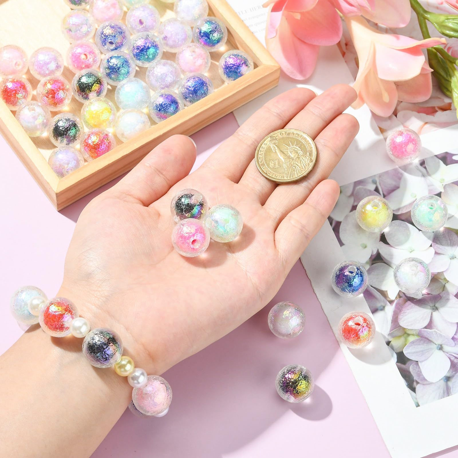 PandaHall Diverse acryl kralen roze dikke bubblegum ronde kralen hart vlinder beer bloem snoep kralen bulk voor armband sieraden maken