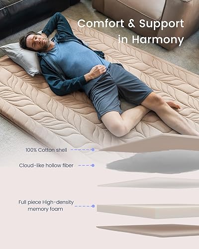 Miniatura 3 de ZonLi Colchón futón (matrimonial, café)