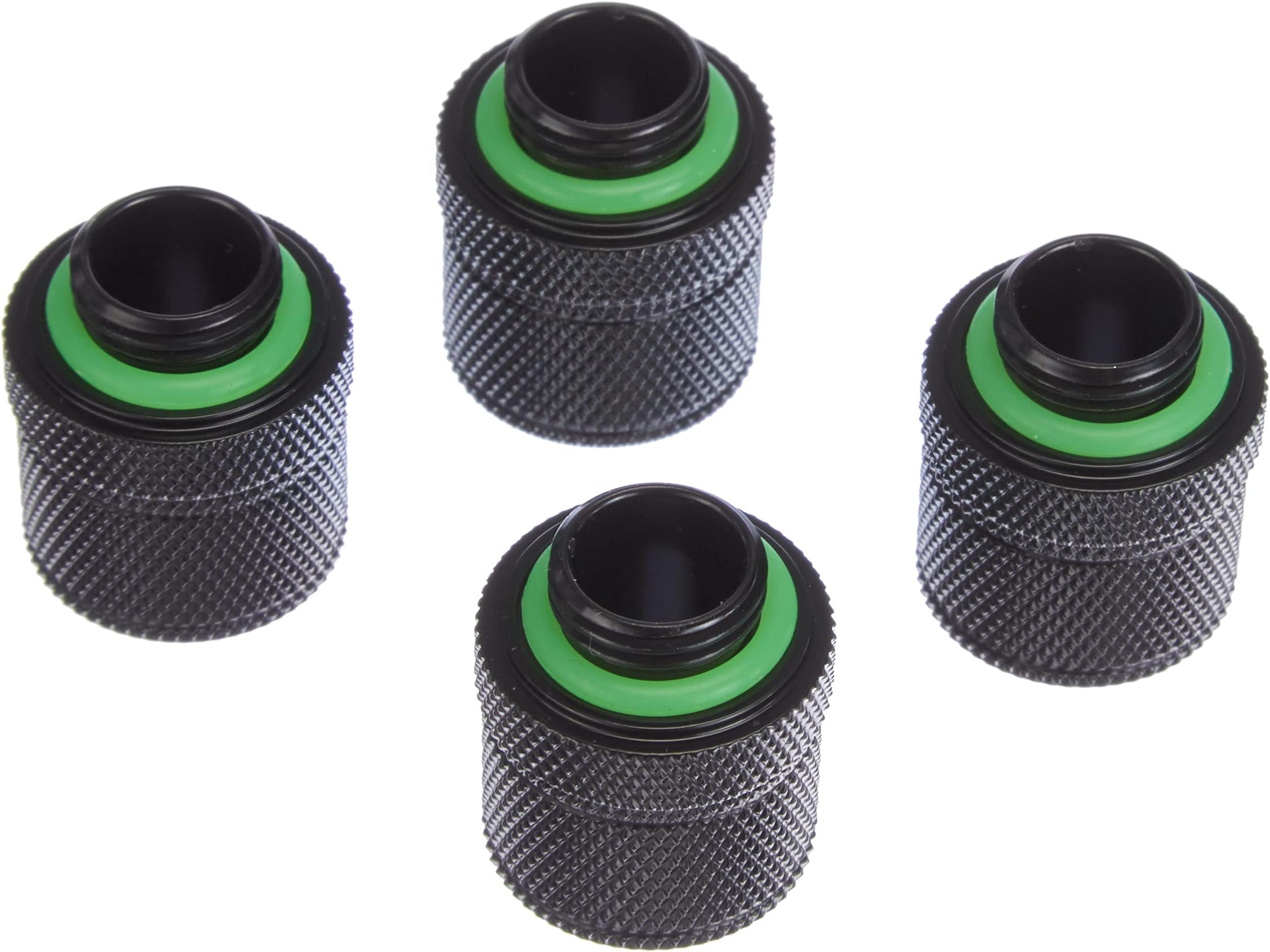 Hydro X Series Xf Compression 10/13mm (3/8"/ 1/2") ID/OD Fittings Four Pack, Black, CX-9051002-WW