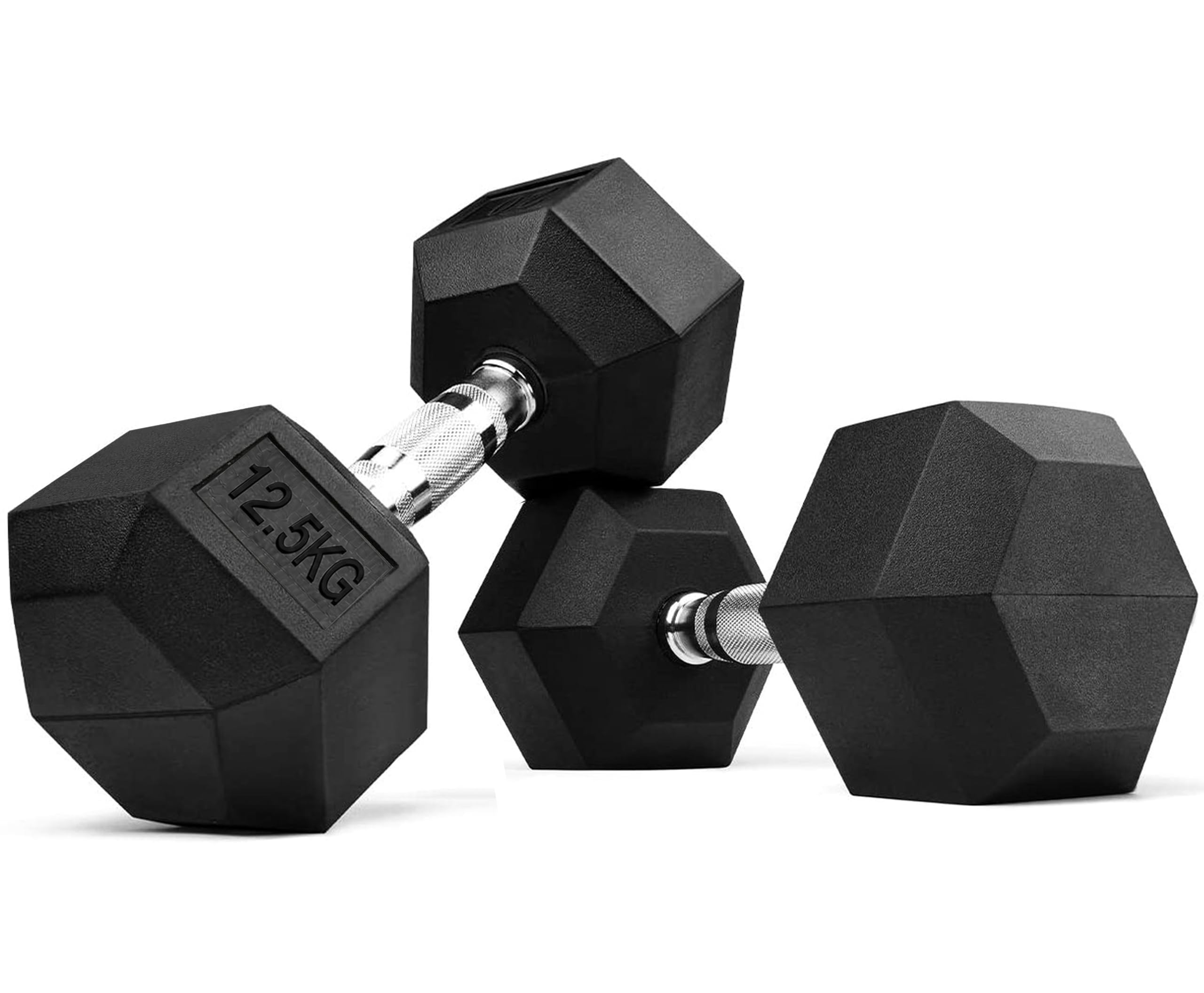 FK Sports Dumbbells (Set of 2), Weight Dumbbell Set 2.5Kg, 5kg, 7.5kg, 10kg, 12.5kg, 15kg, 20Kg In Pair - Hex Dumbbells Set for Women & Men - Gym Equipment for Home - Weights Set (12.5KG) — image 1